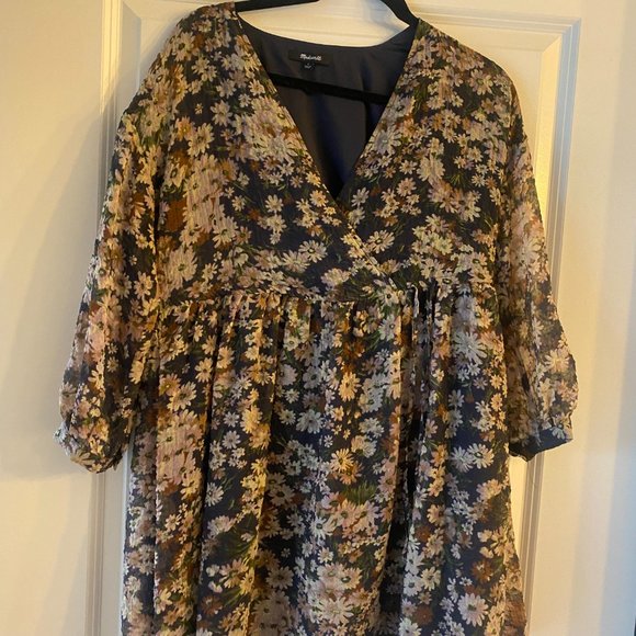 Spring Madewell Floral Dress - Picture 1 of 5